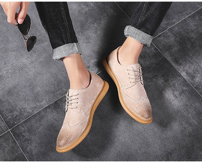 Zapatos Formales de Cuero Genuino para Hombre - Diseño Retro con Cordones - Image 10