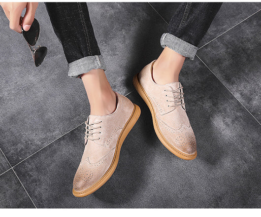 Zapatos Formales de Cuero Genuino para Hombre - Diseño Retro con Cordones - Image 10