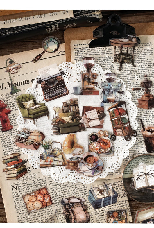 Set de 40 Stickers Decorativos Retro 'Life Love Song' - 4 Diseños DIY - Image 26