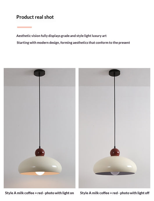 Lámpara Colgante Minimalista de Hierro en Tonos Crema para Sala - Image 15