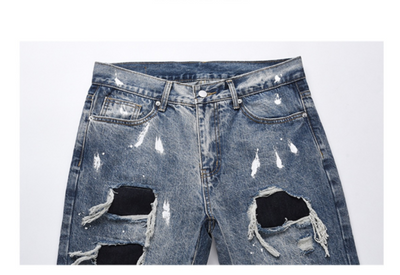 Pantalones Vaqueros Rotos Tide Whiskers Gato - Image 5