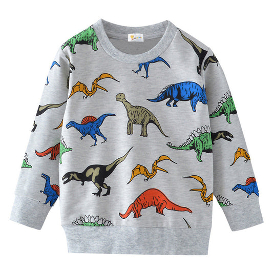 Suéter de Algodón Terry Tejido de Manga Larga para Niños - Image 2