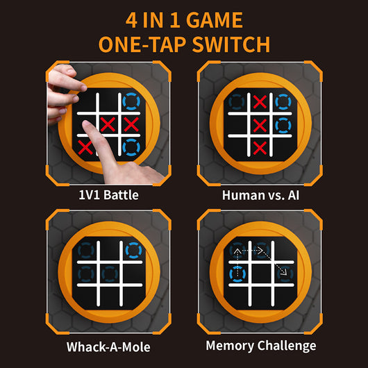Consola de Juegos Portátil 4 en 1: Entrenamiento Mental Tic-Tac-Toe - Image 3