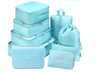 Juego de 9 Bolsas de Viaje en Tela Reforzada - Image 23