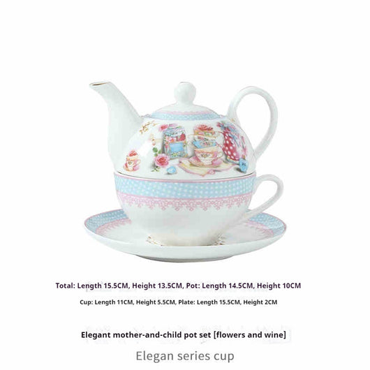 Juego de Taza y Tetera de Cerámica Exótica - Image 10