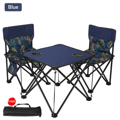 Juego de Mesa y Silla Plegable para Camping - Tela Impermeable Oxford - Image 5