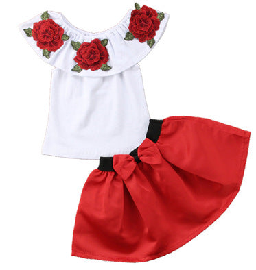 Conjunto de Dos Piezas: Top Sleeveless con Estampado Floral Rosa y Falda - Image 3