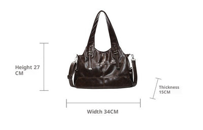 Bolso de Cuero Suave Grande con Bandolera Ajustable para Mujer - Image 10