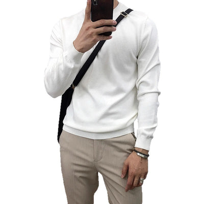 Suéter Básico Cuello Redondo para Hombre - Pullover Versátil - Image 6