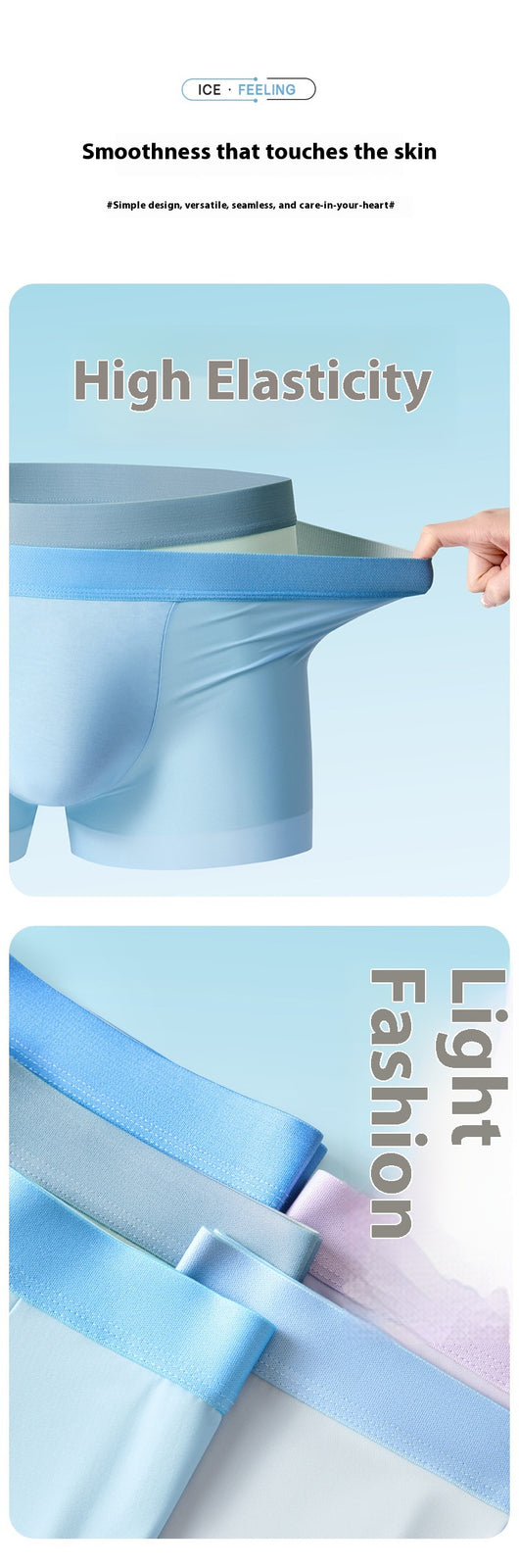 Bóxers Antibacterianos de Seda Fría para Hombre con Entrepierna Refrescante - Image 19
