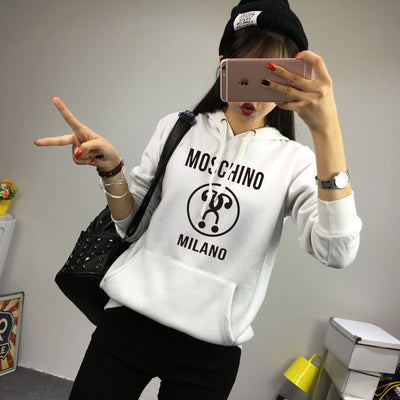 Sudadera con Capucha Estampado de Letras