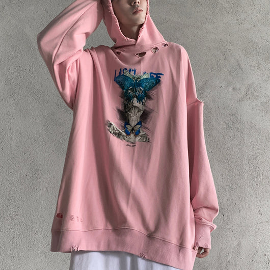 Sudadera con Capucha Skeleton Butterfly - Diseño de Moda Urbana - Image 11