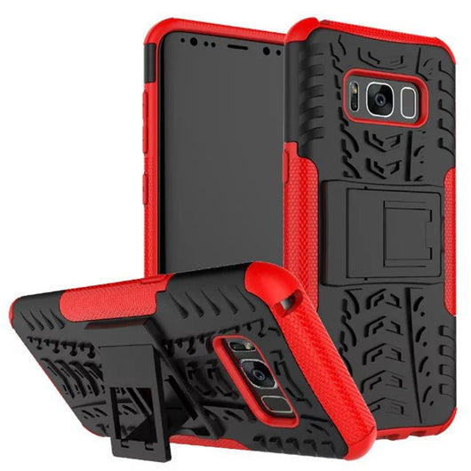 Funda Protectora Samsung Galaxy S8 Plus con Diseño de Neumático y Soporte Integrado - Image 12