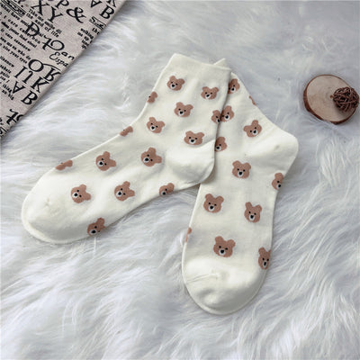 Calcetines Lindos con Oso Cartoon para Mujer - Image 8