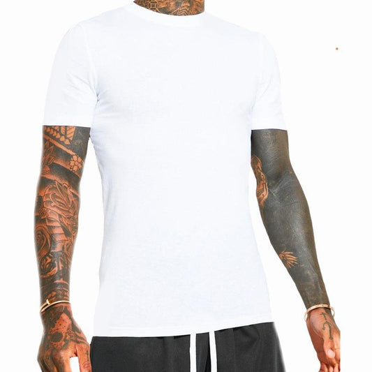 Pack de 3 Camisetas Cuello Redondo Blanco y Negro Entalladas - Image 2
