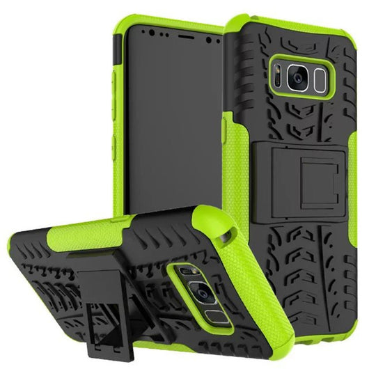 Funda Protectora Samsung Galaxy S8 Plus con Diseño de Neumático y Soporte Integrado - Image 8