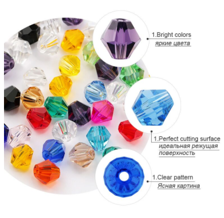 Cuentas de Diamante 4MM - Pack de 600 Piezas