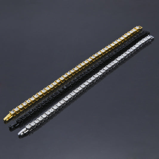 Pulsera Iced Out Dorada para Hombre - Joyería Hip Hop Urbana - Image 2