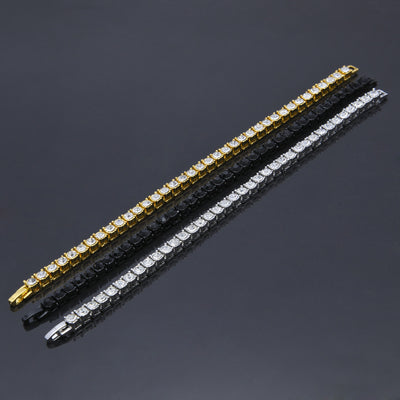 Pulsera Iced Out Dorada para Hombre - Joyería Hip Hop Urbana - Image 2