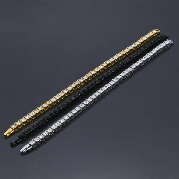 Pulsera Iced Out Dorada para Hombre - Joyería Hip Hop Urbana