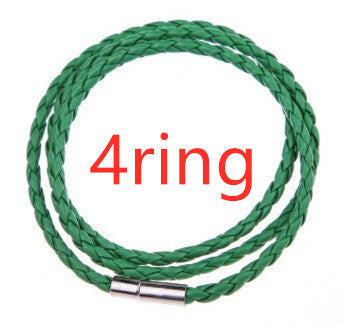 Pulsera de Cuero Trenzado Personalizada para Hombre con Nombre y Acero Inoxidable - Image 48