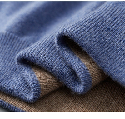 Cardigan Cashmere con Capucha y Cierre de Doble Cara para Hombre - Image 21