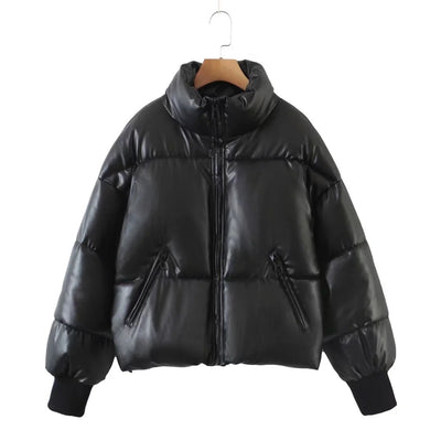 Chaqueta Acolchada con Cuello Alto y Bolsillos con Cierre - Image 12