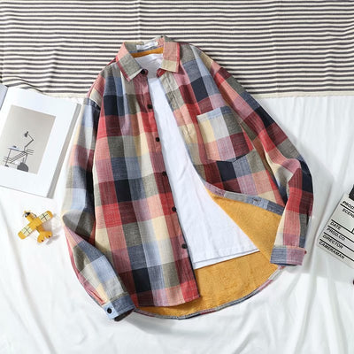 Camisa de Cuadros Térmica para Hombre con Forro de Polar - Image 43