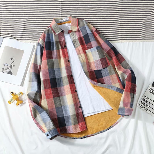 Camisa de Cuadros Térmica para Hombre con Forro de Polar - Image 43