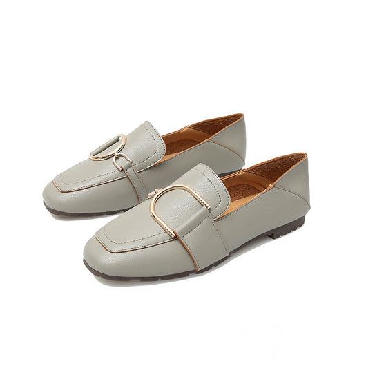 Zapatos de Cuero Británicos Clásicos con Punta Cuadrada y Suela Blanda - Image 5
