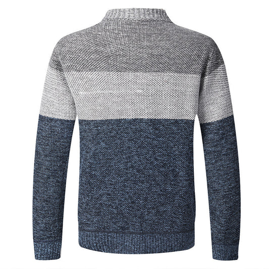 Cardigan de Cuello Alto para Hombre - Suéter Elegante de Manga Larga - Image 2