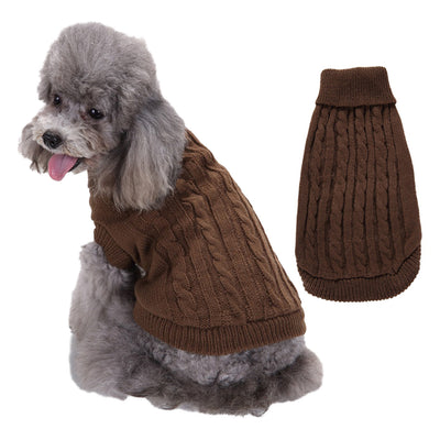 Suéter Cálido para Perros Pequeños - Ropa Sólida para Teddy y Bichon - Image 4