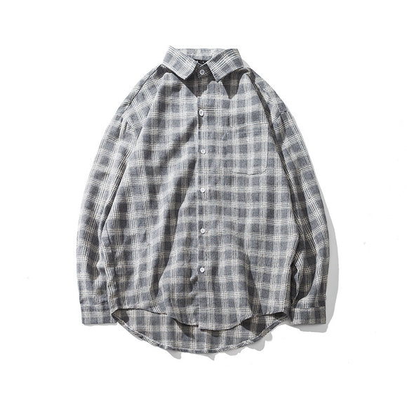 Camisa de Cuadros Manga Larga Otoño