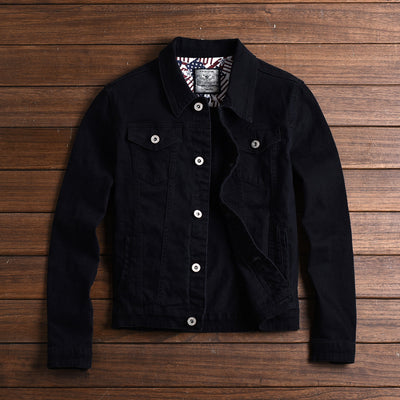 Chaqueta Vaquera Hombre Blanca Ajustada Estilo Coreano - Image 7