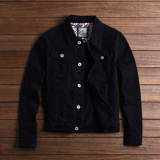 Chaqueta Vaquera Hombre Blanca Ajustada Estilo Coreano - Image 7