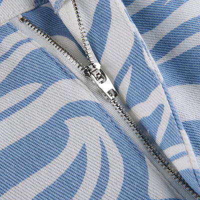 Pantalones Rectos Estampados Oversize para Mujer - Image 10