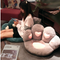 Almohada de Felpa con Diseño de Pata de Gato Antideslizante
