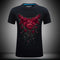 Camiseta Hombre Algodón 100% Estampado 3D Talla Grande Cuello Clásico