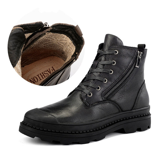 Botas Martin de Cuero para Hombre con Forro Térmico y Suela Antideslizante - Image 8