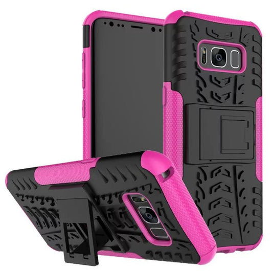Funda Protectora Samsung Galaxy S8 Plus con Diseño de Neumático y Soporte Integrado - Image 10