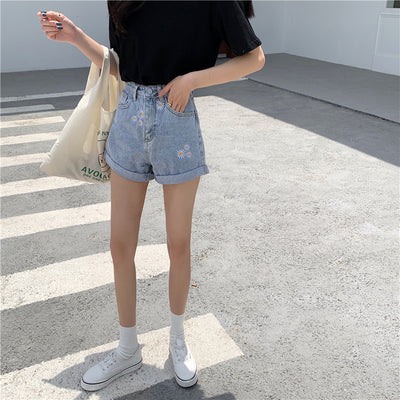 Shorts Baggy de Mezclilla Daisy con Pierna Ancha - Image 3