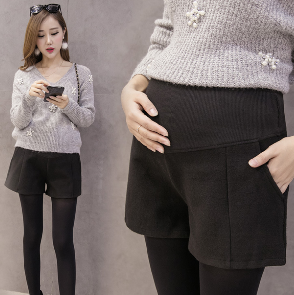 Pantalones Cortos Premamá con Soporte Abdominal
