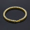 Tin Alloy Dorado Color Iced Bracelet Men's Hip Hop Chain Street Rock Jewelry Golde 5mm7inch