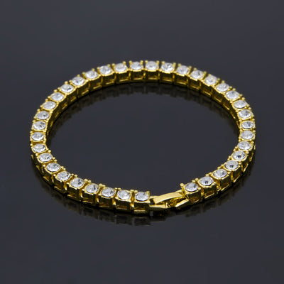 Pulsera Iced Out Dorada para Hombre - Joyería Hip Hop Urbana - Image 10