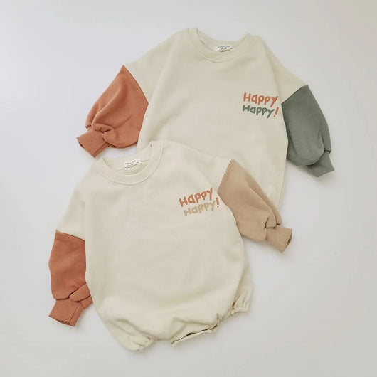 Body Infantil Estilo Coreano con Mangas Bicolor Estampado - Image 8