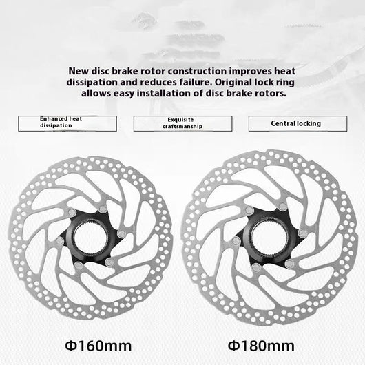 Disco de Freno Central 160-180mm para Bicicleta de Montaña y Ruta