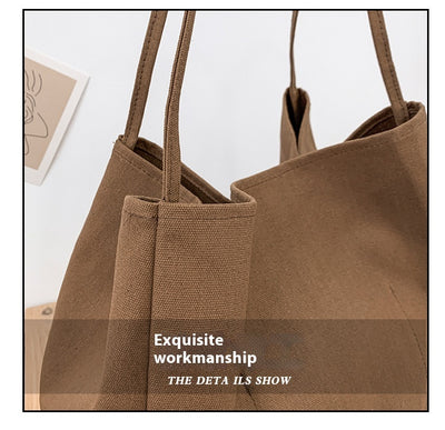 Bolsa de Compras Artística de Lona Grande con Capacidad Amplia - Image 24