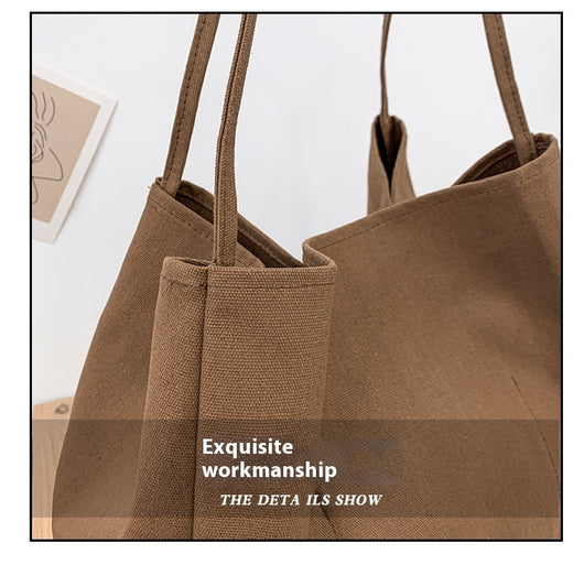 Bolsa de Compras Artística de Lona Grande con Capacidad Amplia - Image 24