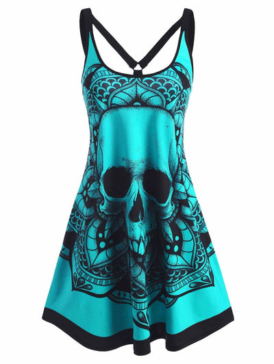 Vestido Sin Mangas Estampado Halloween - Image 2