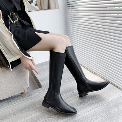 Botas Altas Hasta la Rodilla con Tacón Grueso para Mujer - Image 3